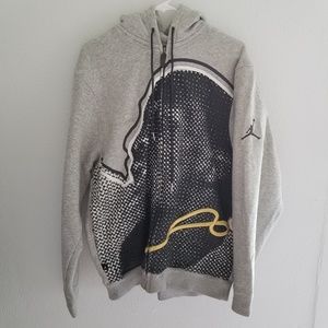 Jordan Men's Zip Up Hoodie Size Large